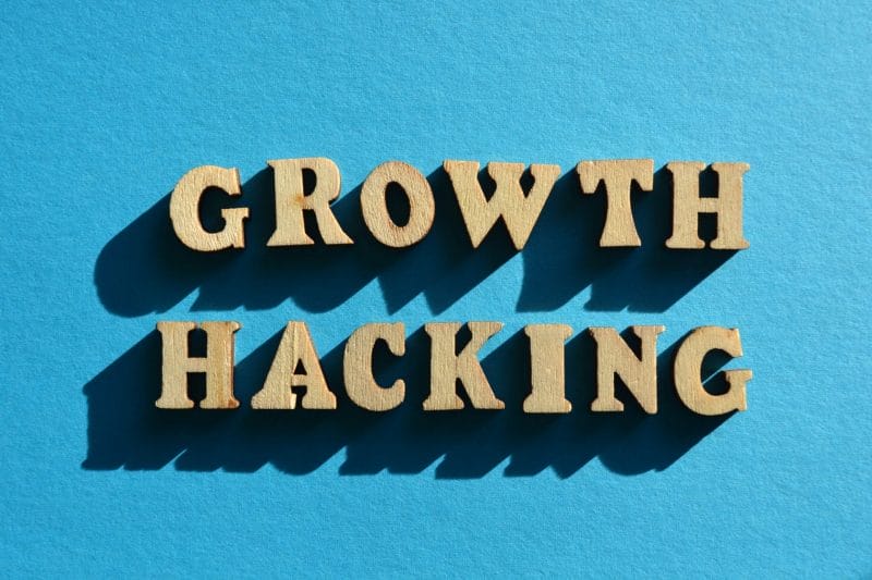 growth hacking phrase as banner headline